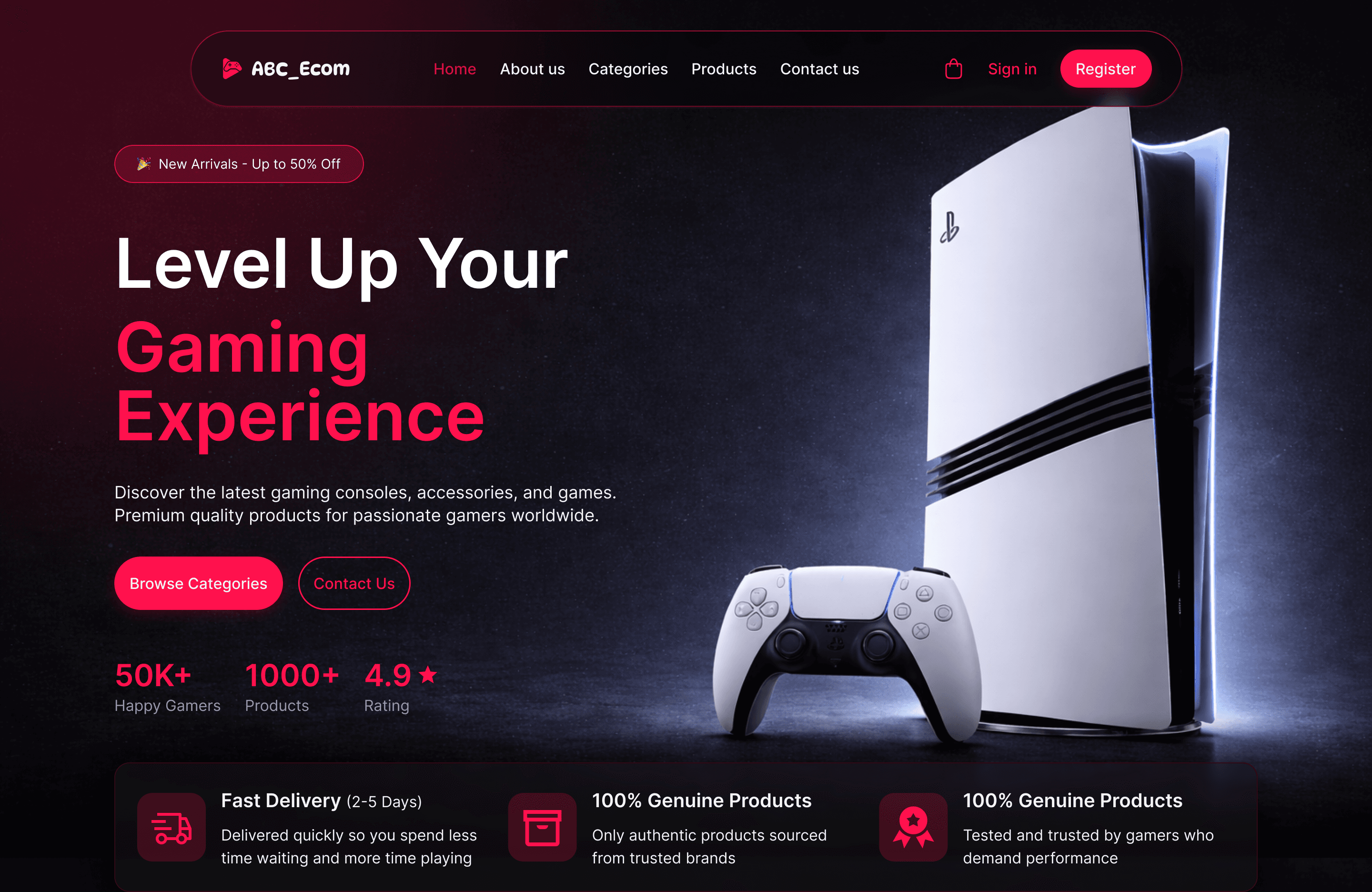 Stranger Things — Gaming Ecommerce