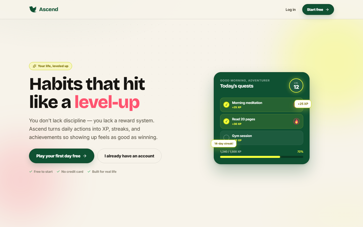 Ascend — Level Up Your Life