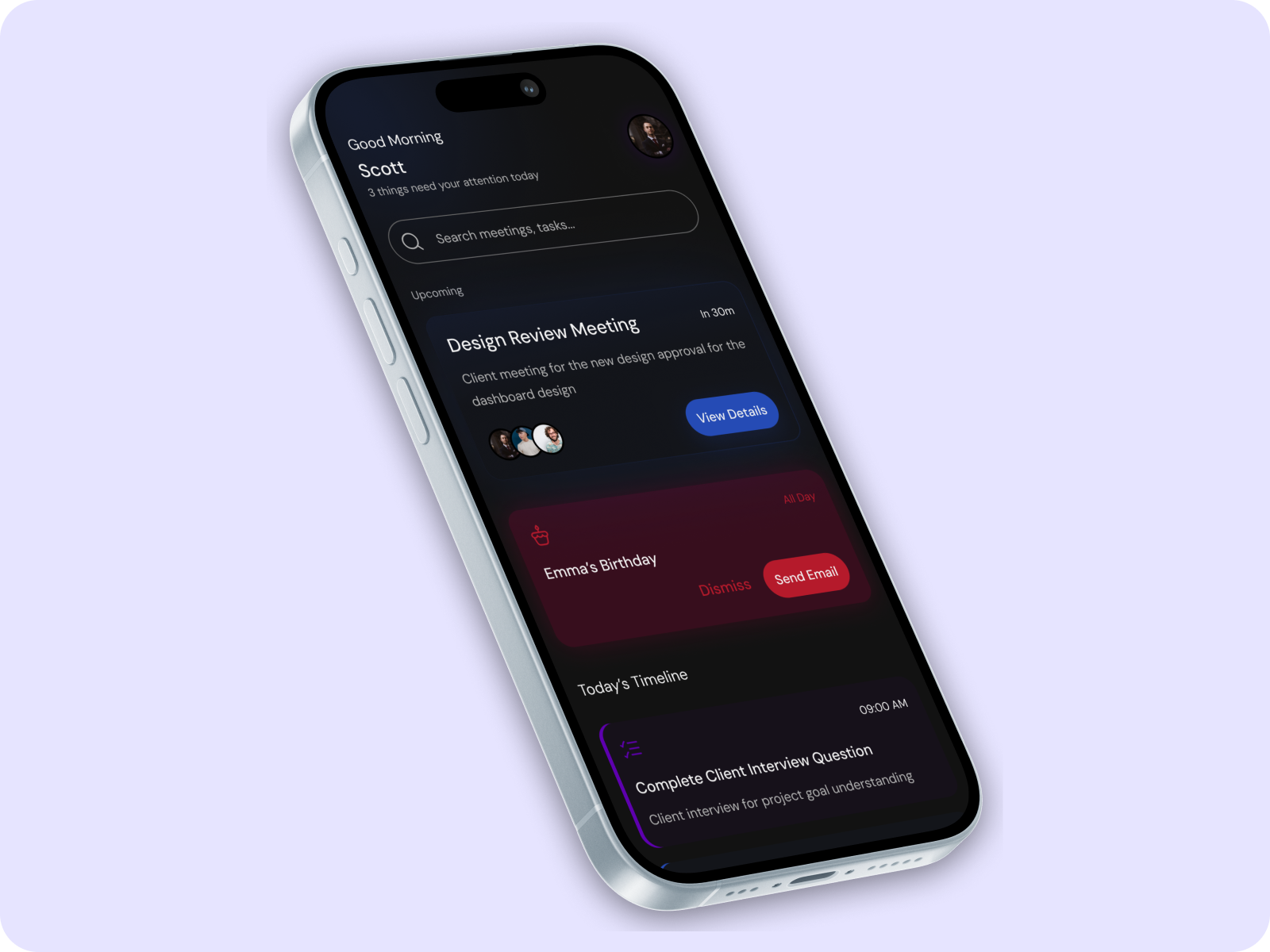 Personalized Scheduler App